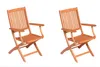 Two wooden chairs on a white background. Produktbild-Vorschau