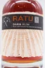 A close-up shot of a bottle of Ratu Dark Rum. Produktbild-Vorschau
