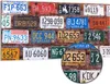DEQORI Hybrid Leinwand Bild 100x50 cm 'Kennzeichen-Mosaik' Produktbild-Vorschau 1