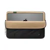 A laptop sleeve with a MacBook inside, shown from the front. Podgląd zdjęcia produktu
