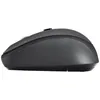 A side view of a gray wireless computer mouse against a white background. Produktbild-Vorschau