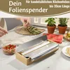 LS-LebenStil 2-fach Holz Folienspender Bambus Schubladen Produktbild-Vorschau 4