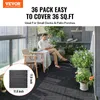 VEVOR Terrassenfliesen, 36er-Set, Balkonfliesen 30 x 30 cm, Produktbild-Vorschau 2