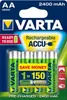 1x4 Varta RECHARGE ACCU Power 2400 mAH AA Mignon NiMH Produktbild-Vorschau 5