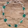 Indisches Boho Silber Armband, Edelsteinarmband - Calcedon, Produktbild-Vorschau 4