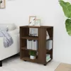 vidaXL Szafka na kółkach brązowy dąb 60x35x75 cm materiał Podgląd zdjęcia produktu 7