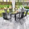 Outsunny Gartentisch ausziehbar Aluminium 160x80 cm Produktbild-Vorschau 7