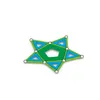 A geometric star shape made of magnetic building pieces. Náhled obrázku produktu