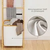 HOMCOM Badregal, 2-in-1 Badezimmerregal mit 3 Stangen Produktbild-Vorschau 6