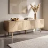 Skandinavischer TV-Schrank, 160 cm, 3 Türen, Eichenoptik, Produktbild-Vorschau 8