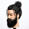 Tête à coiffer homme avec barbe Mark 50cm - Tête d'étude à Voir les images du produit 2