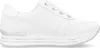 A side view of a white sneaker with a platform sole. Voir les images du produit
