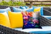 MuchoWow® Outdoor Kissen - Malerei - Seerose - Ölfarbe - Produktbild-Vorschau 4