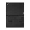 The top and bottom views of a closed black laptop are shown against a white background. Produktbild-Vorschau