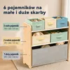 ALVIX Półka na zabawki NESTA 6 z 6 wyjmowanymi pojemnikami, Podgląd zdjęcia produktu 4