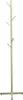 A gold tree-shaped coat rack with seven hooks stands on a white background. Produktbild-Vorschau