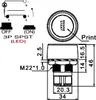 Drucktaster | Motorstart | AUS/(EIN) | 12V | 50A | Ø22mm Produktbild-Vorschau 4