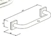 Dietsche Wannengriff Badewannengriff chrom Quaruna 75 x 10 Produktbild-Vorschau 2