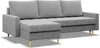 A gray sectional sofa with a chaise lounge is shown against a white background. Produktbild-Vorschau