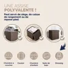 Casaria Pouf Salvaspazio Portaoggetti 38x38x38 cm con Anteprima dell’immagine prodotto 13