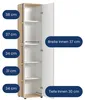 Schmaler Mehrzweckschrank 40 cm breit mit 1 Tür & 4 Produktbild-Vorschau 7