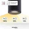 6er Set Oktaplex Aufbaustrahler Alu schwenkbar 3-Step Produktbild-Vorschau 4