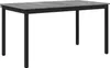 vidaXL Eettafel, 140 x 80 x 75 cm, houtvezel, Sonoma-grijs, Productafbeelding-voorbeeld 1