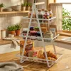 WELLHAUS 3-Etagen Obst Etagere aus Kohlenstoffstahl – Produktbild-Vorschau 10