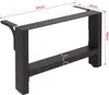 Wiltec Tischbeine aus lackiertem Stahl 2er Set 64x40cm Produktbild-Vorschau 3