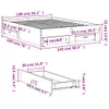 Bettgestell mit Schubladen Schwarz 140x190 cm Holzwerkstoff Produktbild-Vorschau 9