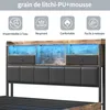 Lit double en métal 160x200cm, lit jeune avec LED et Voir les images du produit 10