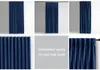 Gardine Kräuselband 140x245 cm Vorhang Indigo Verdunkelnd Produktbild-Vorschau 5