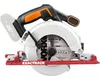A cordless circular saw with a battery pack attached, shown against a white background. Náhled obrázku produktu