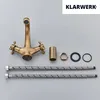 KLARWERK® EVA | Vintage Wasserhahn Bad Gold Messing Produktbild-Vorschau 7
