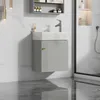 A modern bathroom vanity with a sink and faucet. Podgląd zdjęcia produktu