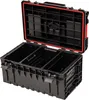 An open black tool case with red trim and internal dividers, shown against a white background. Náhled obrázku produktu