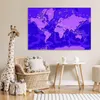 MuchoWow® Poster Weltkarte - Stabil - Violett 120x80 cm - Produktbild-Vorschau 7