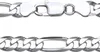 JEWLIX Silberkette Figarokette 925er Silber 8mm + gratis Produktbild-Vorschau 1