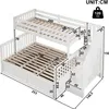 Letto a castello Merax 90x200 e 140x200 cm, letto per Anteprima dell’immagine prodotto 6
