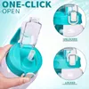 Solidchoice - Botella de vidrio de 2 litros con pajita y Vista previa de la imagen del producto 3