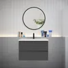 Badezimmermöbel 80cm CINIC-Serie Keramik Waschtisch mit Produktbild-Vorschau 2