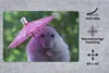 MuchoWow® Schreibtischunterlage Hamster mit rosa Produktbild-Vorschau 2