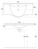 Aqualine ZARA 100 Keramik-Waschtisch für Möbel 99,5x46,5cm, Produktbild-Vorschau 8