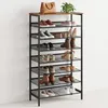 Relaxdays schoenenrek, industriële stijl, 8 niveaus, Productafbeelding-voorbeeld 6