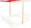 Aga Toit pour bac à sable pour enfants 120x120 cm Rouge Voir les images du produit 1