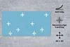 MuchoWow® Mauspad Mousepad Flugzeug - Herz - Muster 60x30 Produktbild-Vorschau 2