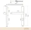 Premium Drückergarnitur Nevada DHS 92mm - Schildbreite Produktbild-Vorschau 7