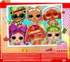 A collage of LOL dolls with candy-themed accessories, presented on what appears to be the product packaging. Náhled obrázku produktu