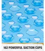Protisklzová podložka pod sprchu, 53x53 cm, modrá, PVC, Náhľad obrázku produktu 3