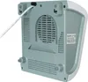 The back of a white and gray bathroom heater is shown against a white background. Náhled obrázku produktu